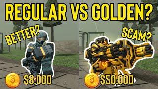 Regular Minigunner is Better Than Golden Minigunner? | Tower Defense Simulator (Roblox)