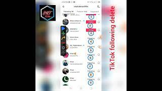 TikTok 1 click all following remove || how to unfollow everyone on TikTok