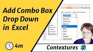 Add Combo Box Drop Down List to Excel Worksheet