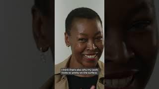 One roll of art in society "is to address socio politics" - artist Billie Zangewa