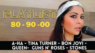 Playlist 80 - 90 - 00 #2 - A-Ha - QUEEN - Tina Turner - Guns N' Roses - Bon Jovi - Stones