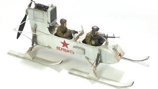 Trumpeter Aerosani Part 3 Snow Job scale model of Soviet Aerosan RF-8/GAZ-98