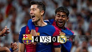 Barcelona x real Madrid | 4-0 | extended highlights and Goals | laliga 2024