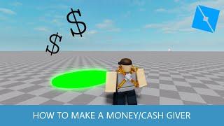 How To Make a Cash/Money Giver Brick || ROBLOX STUDIO