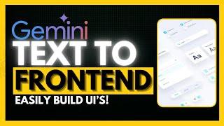 Gemini-UI-To-Code: AI Develops Frontend - UI Generator (Opensource)
