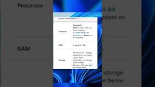 Windows 11 Overview (requirements) | Microsoft #shorts  #windows11release