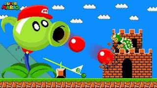 Super Mario Bros., but Mario Can Transform into Plants (Plants vs. Zombies)