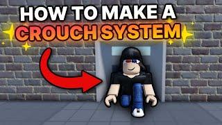 How to make a CROUCH SYSTEM in ROBLOX STUDIO! (MODEL IN DESC)