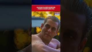 Salman Flaunts Muscles, Poses In Shirtless Photos | Greets Fans In Andaz Apna Apna Style #shorts
