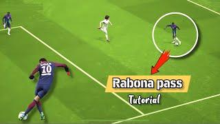 How to perform rabona pass efootball 2024 mobile (classic control)