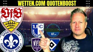 Wett-Tipps heute + die besten Quoten Boosts zur 1. und 2. Fußball-Bundesliga ️