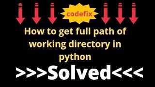 How to get full path of working directory in python