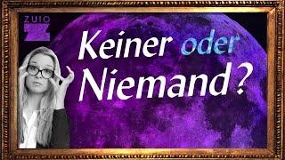 Niemand oder keiner? Wann benutzt man was? - Die Klugscheisserin