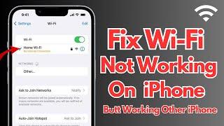 Fix Wi-Fi Not Working On iPhone Butt Working Other iPhone ! Fix iPhone Wi-Fi issue