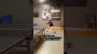 Testing DR NEUBAUER Killer 2.0mm Short Pimple Backhand #shorts #ytshorts #youtubeshorts #tabletennis