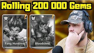 Rolling 200 000 Gems for New Heroes | Castle Clash