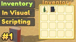 Create Inventory System in Visual Scripting - Part 1 Inventory UI #unity #games #indie