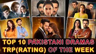 Top 10 Pakistani Dramas TRP(Rating) Of The Week-Last Week Of 2024 Report-Pakistani Natak