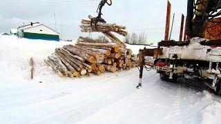 Живём в деревне. Купили дрова. Заготовка дров на следующий год.