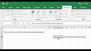 How to Dynamically Adjust Column Width in Excel