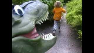 RUNNING FROM A T-REX - music video FOR KIDS - Dinosaur Songs by Daddy Donut