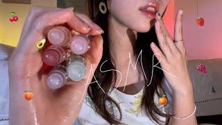 ASMR sparkling ultimate fruity scent  Lip oil spit-pain-ting