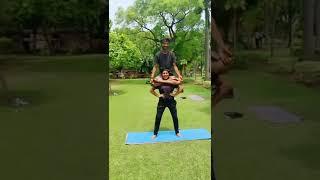 #liftcarry | Strong indian girl lift and carry man on shoulder part -1 | #stronggirl #gymgirl