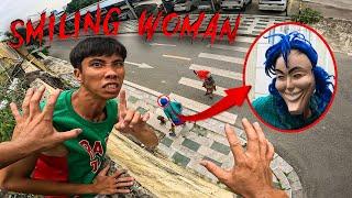 SMILING WOMAN REAL LIFE ESCAPE 7.0 | Horror Parkour Pov Short | Bubbles 3Run