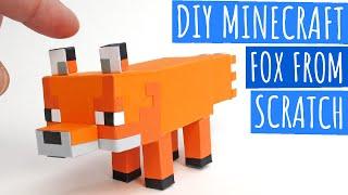 DIY Minecraft Fox From Scratch | Minecraft Papercraft Fox | Paper Crafts