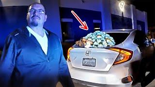 Convicted Felon Pulled Over w/ 40 lbs of Meth and Gun. BODYCAM