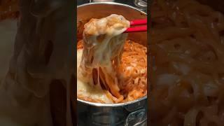 Cheesy Spicy Buldak Ramen from SAMYANG (치즈불닭볶음면) #short #samyang #buldak