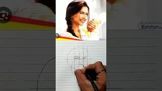 Deepika Padukone drawing (@kalakritikibaatRamanArt )#art #viral #shorts #trending