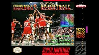 Tecmo Super NBA Basketball (Super Nintendo) - New York Knicks vs. Charlotte Hornets