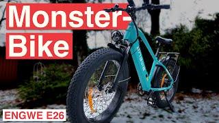 ENGWE E26 - 1299€ mit meinem Rabattcode und mega Spaß! Fatbike, 70Nm - ein Monster!