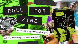 make a cryptid mini zine with me *:° Roll for Zine s2 ep1 — making a mothman #zine #diy #artprocess