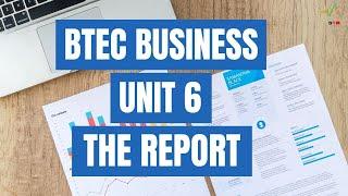 BTEC National Business  Unit 6 - Principles of Management - Tips on How to Structure Your Report!