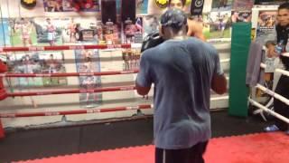 Jr Robert McInnes sparring session