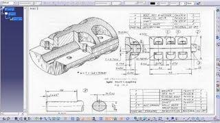 Catia V5 Drafting|Automatic View Creation Wizard|Views Link & Clear Preview|Beginner's Tutorials