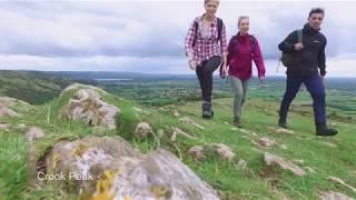Walk the Mendip Way through the Mendip Hills Area of Outstanding Natural Beauty