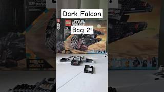 The complete build of the Dark Falcon! Bag 2 #lego #legostarwars #starwars #unboxing #jedi  #shorts