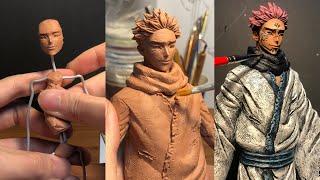 Sculpting sukuna | Jujutsu Kaisen / 주술회전 스쿠나 만들기