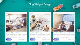 How To Make Card View Blog Section In HTML CSS And Bootstrap | Web Design Tutorial