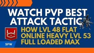 war commander best PVP attack Tactical plan lvl 48 can flat 53 online full loaded with boost max lvl