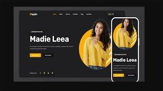 Responsive Personal Portfolio Website using HTML & CSS