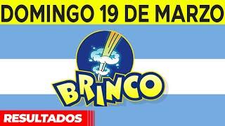 Resultados del sorteo BRINCO del Domingo 19 de Marzo del 2023