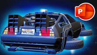 STUNNING Powerpoint 3D Morph Animation DELOREAN