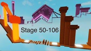 No jump difficulty chart obby | Stage 50 - 106 | Roblox OBBY