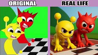 Best TikToks of Incredibox Sprunki: Oren Run Race | Original vs Plush Toys