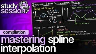 Mastering Spline Interpolation: Linear, Quadratic, and Cubic Theory with Practical Examples