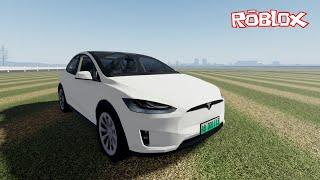 GAMES ROBLOX Tesla Model X // ЭЛЕКТРОМОБИЛЬ ТЕСЛА в РОБЛОКС GAMES FOR KIDS JUST FOR FUN